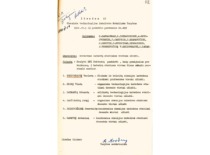 Excerpt from the minutes of a meeting of the Scientific Council of the Faculty of Chemical Technology at Kaunas Polytechnic Institute, 1966 (KTU Archives)