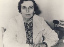 Prof. V. Zelionkaitė &ndash; Head of the Department of Inorganic Chemistry at Kaunas Polytechnic Institute, 1979 (KTU Museum)
