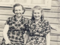 V. Zelionkaitė with her brother&rsquo;s wife, Alina, 1954 (Prof. V. Zelionkaitė&rsquo;s family archive)